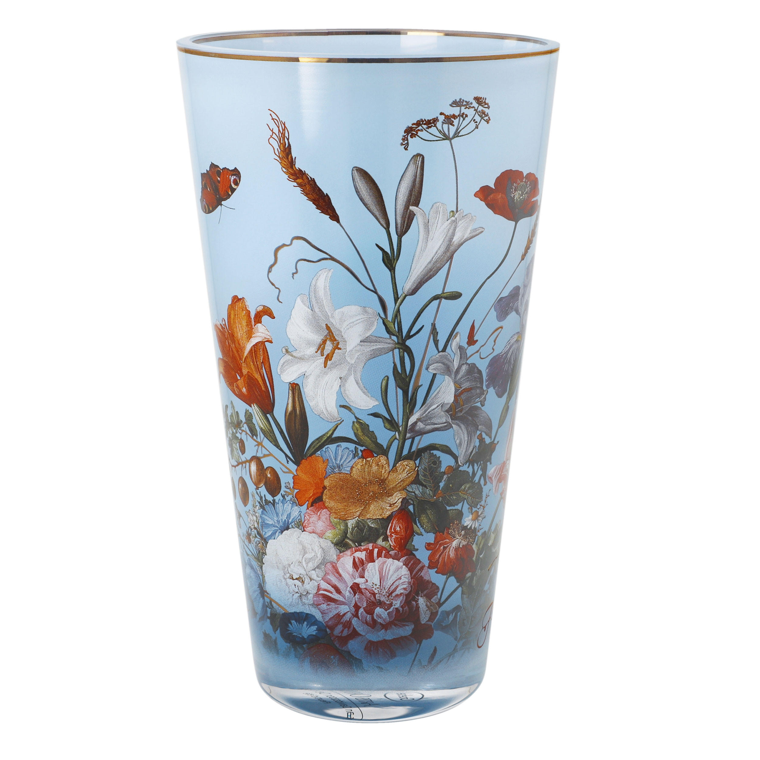 VASE De Heem - Sommerblumen, Glas, Bunt, 20 cm - Multicolor, Glas (20cm) - Goebel