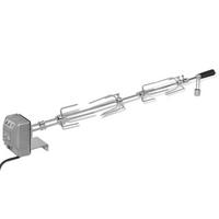 GRILLSPIESS Mit Motor Stahl 1000 Mm - Chromfarben, Metall (9.3cm) - vidaXL