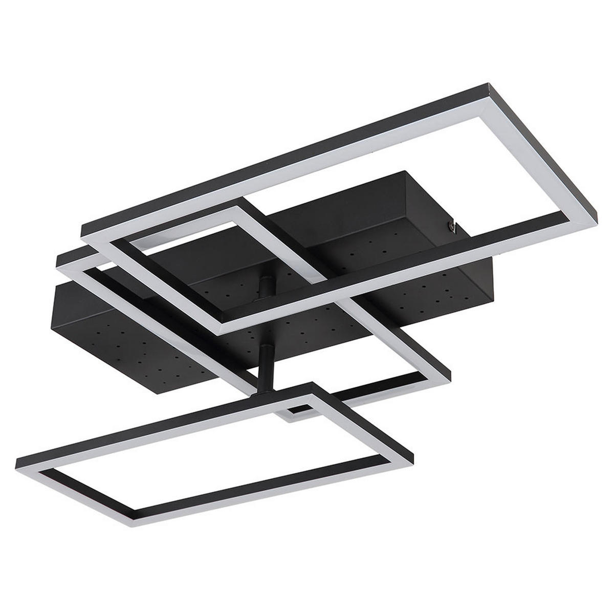 LED DECKENLEUCHTE Metall Schwarz Sterneneffekt - Schwarz, Metall (59/40.5/9.7cm) - Globo Lighting