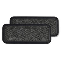 VONKAJŠIA rohož BORDER STAR 2ER SET - tmavosivá, textil (25/60cm) - Astra