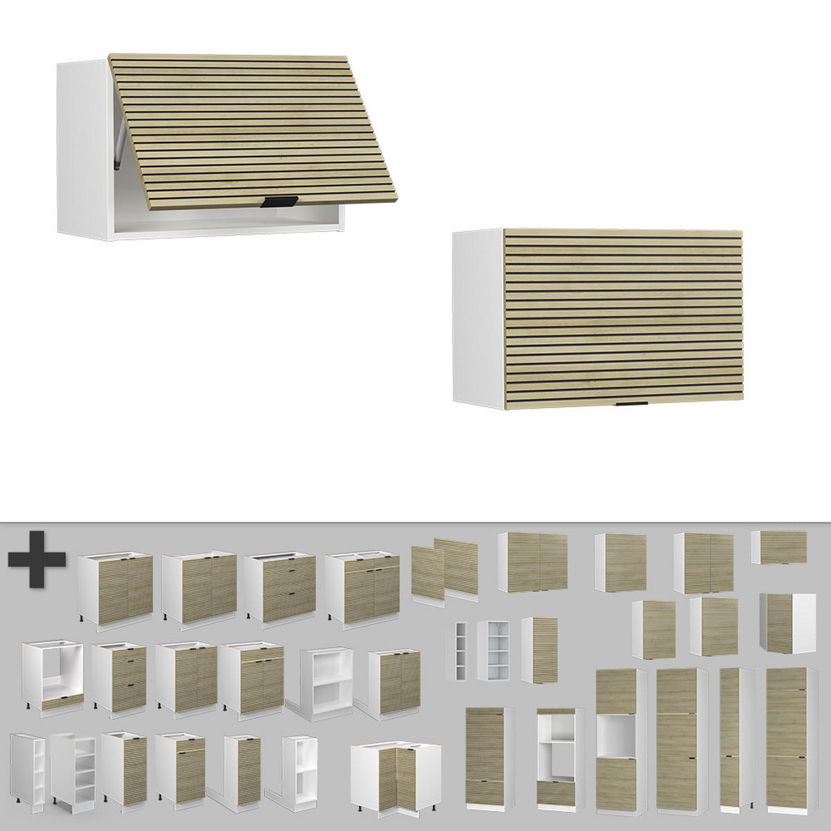 VĚŠÁK NA STĚNU Fame-Line Dubový panel - bílá/barva dubu, kompozitní dřevo (60/40/34.1cm) - Vicco