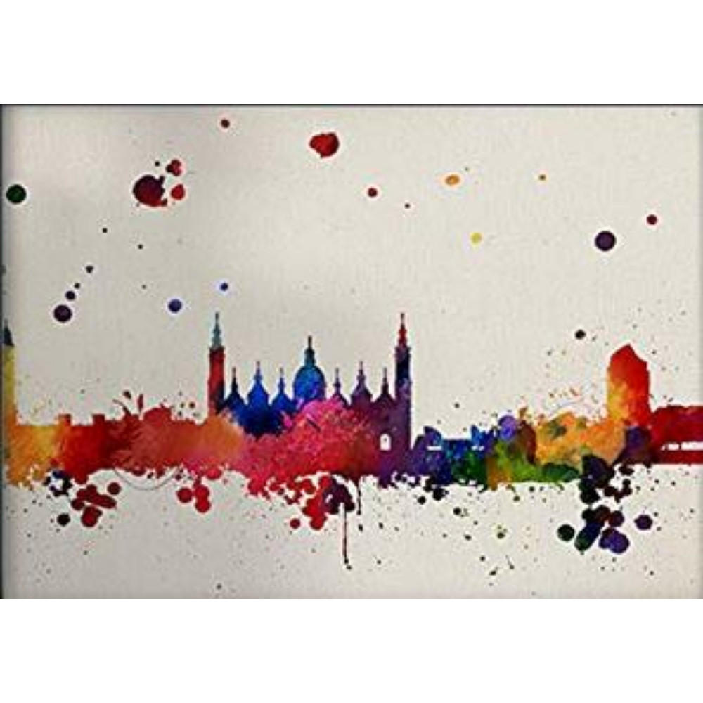 POSTER Zaragoza City Skyline A3 Rahmenlos - Klar, Papier (29.7/5/42cm) - Nacnic