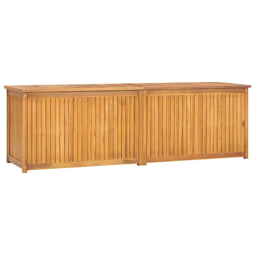 GARTENBOX 175x50x55 cm Massivholz Teak - Braun, Holz (175/55/50cm) - furnicato