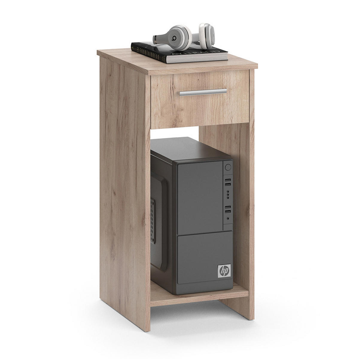 PC-SCHRANK Odin Sonoma 35.1 x 45 cm - Sonoma Eiche, Holzwerkstoff (45/35.1/77cm) - Vicco