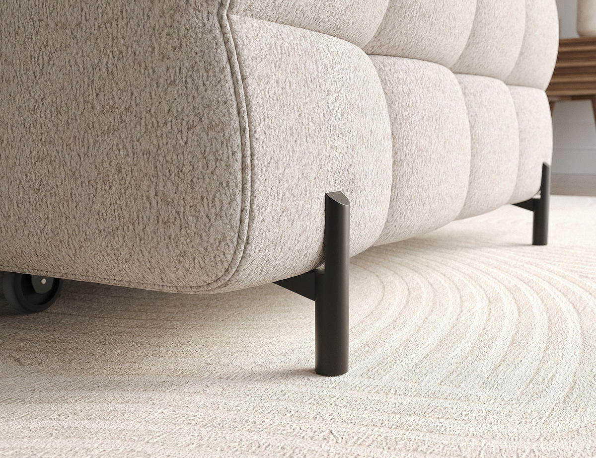 ECKSOFA Neviro R - Beige (Royal 18) - Beige, Holzwerkstoff (285/181cm) - Möblo