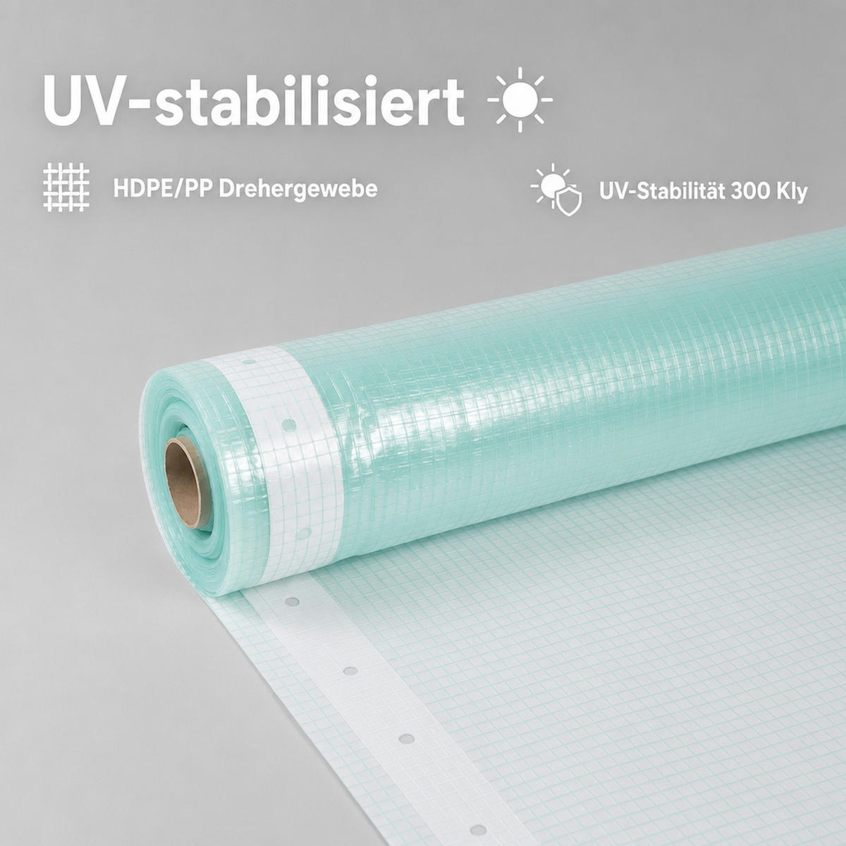 GITTERFOLIE m. Nagelrand 4 Breite x 12 Meter - Transparent, Kunststoff (400/1cm) - BONI-SHOP