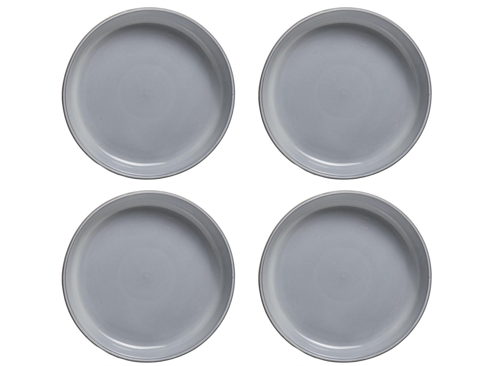 TIEFE ZEICHEN Tiefe Teller Mahe ø 20 cm - 4 Stücke - Blau, Keramik (2/5/20cm) - Jay Hill