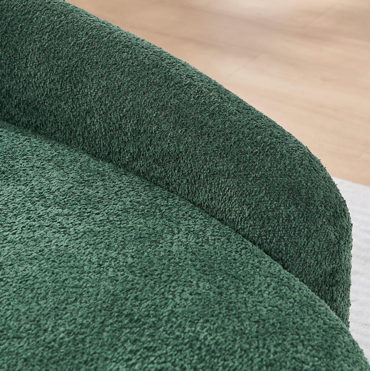 SOFA mit Teddybezug Grün - Grün, Kunststoff (38/24.5/67cm) - Meubliv