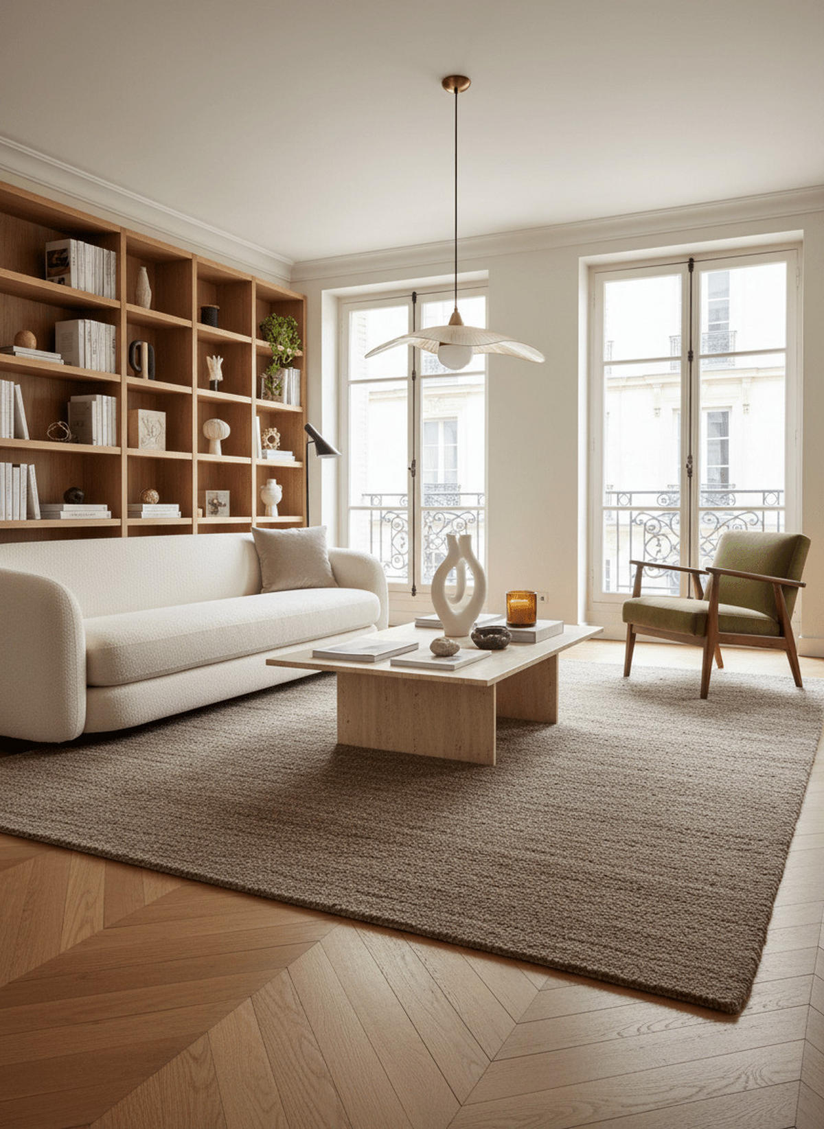 SCHLINGENTEPPICH im natürlichen Stil bruin - Braun, Textil (200/290cm) - AFK Living