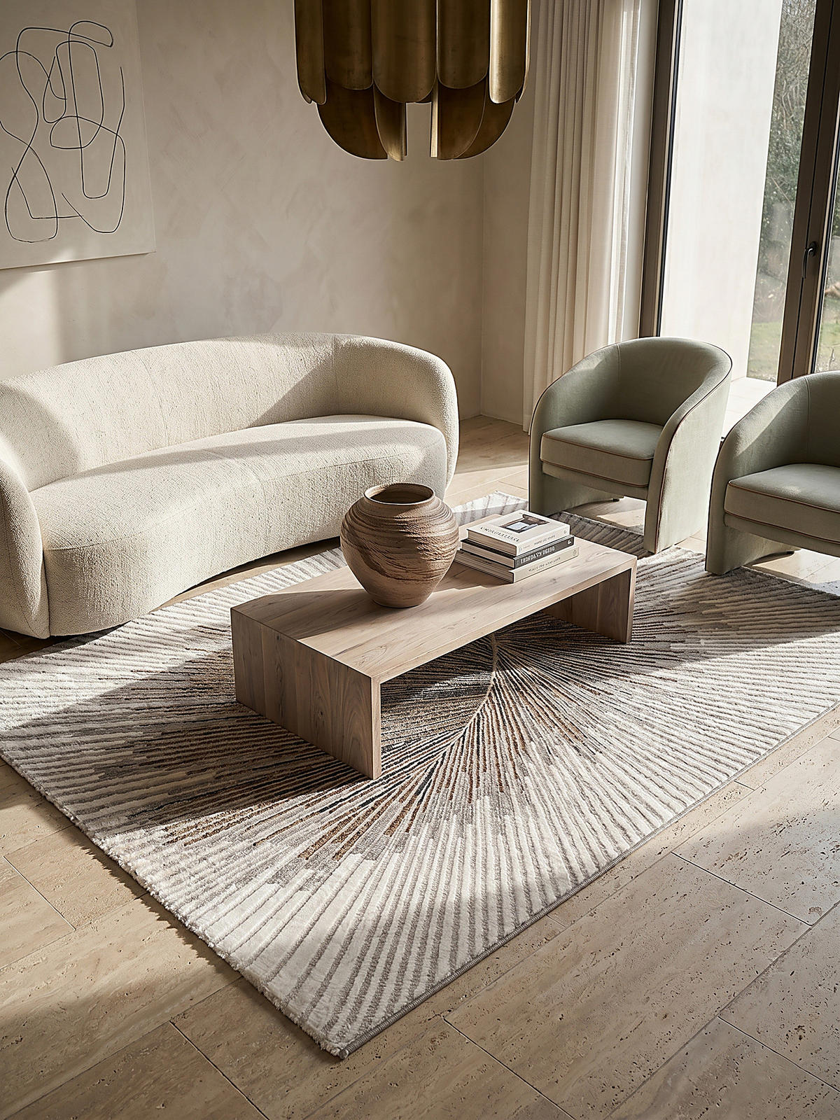 KURZFLORTEPPICH Abstrakt KAVALA Polyester Grau 140 x 200 cm - Grau, Textil (140/200cm) - KADIMA DESIGN