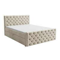 BOXBETT Montego 180x200 Creme - Creme, Holz/Textil (180/200cm) - Graingold