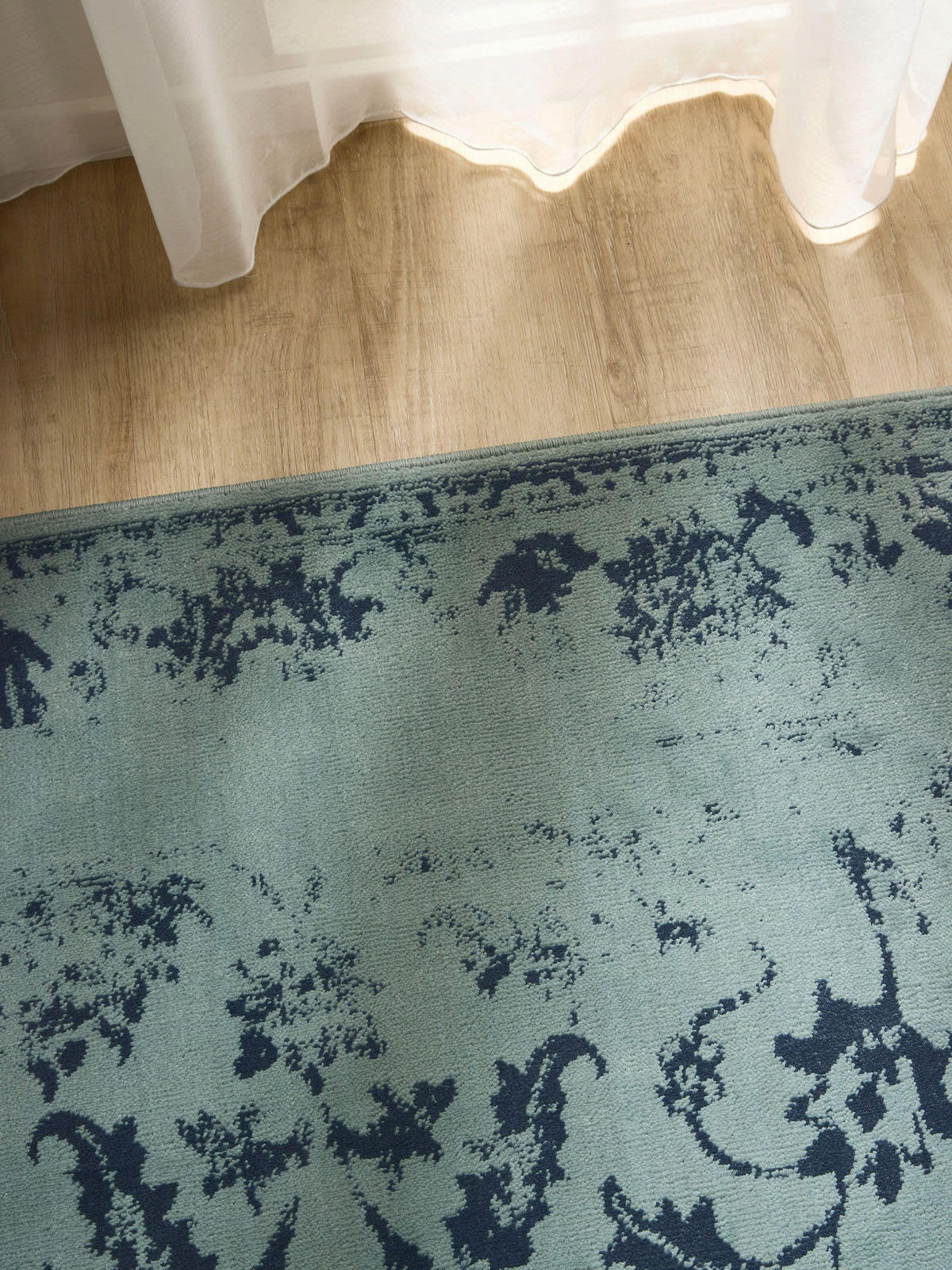VINTAGE-TEPPICH Suki 60/120 cm - Türkis, Kunststoff (60/120cm) - benuta