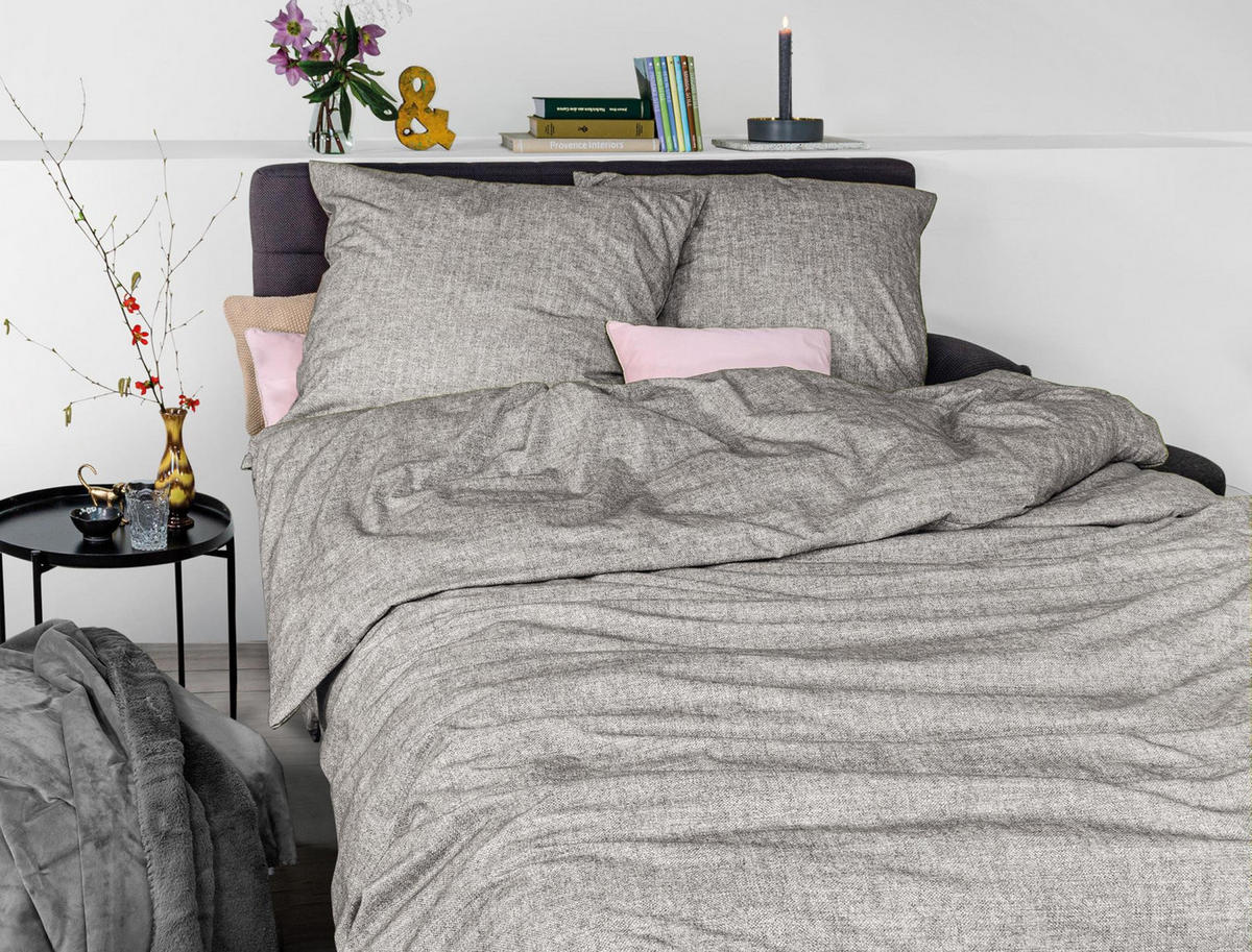 BETTWÄSCHE MINK 8835 - Silberfarben, Textil (200/200cm) - Irisette
