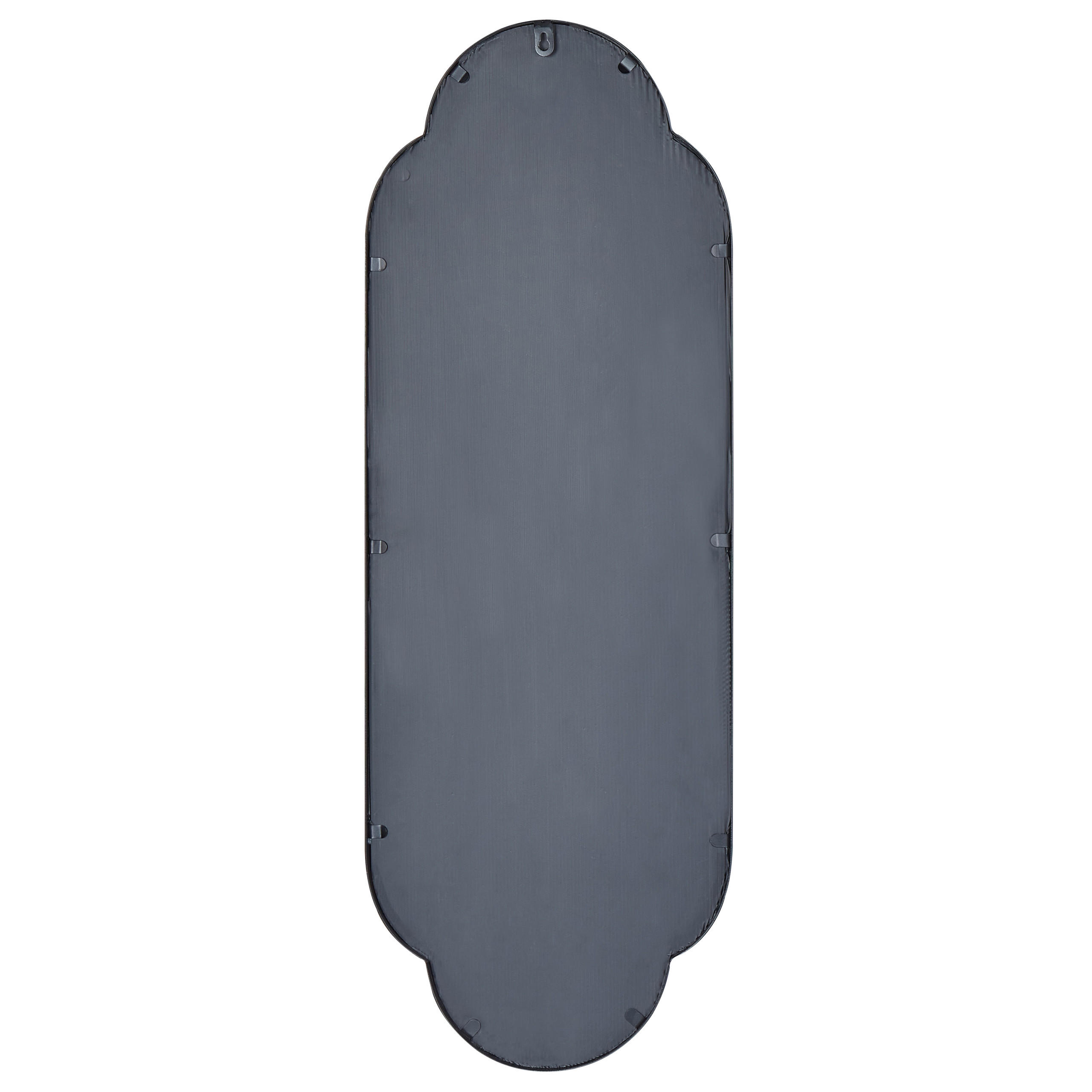 WANDSPIEGEL schwarz Metall 36/102 cm Trouy - Schwarz, Metall (36/102/4cm) - Beliani