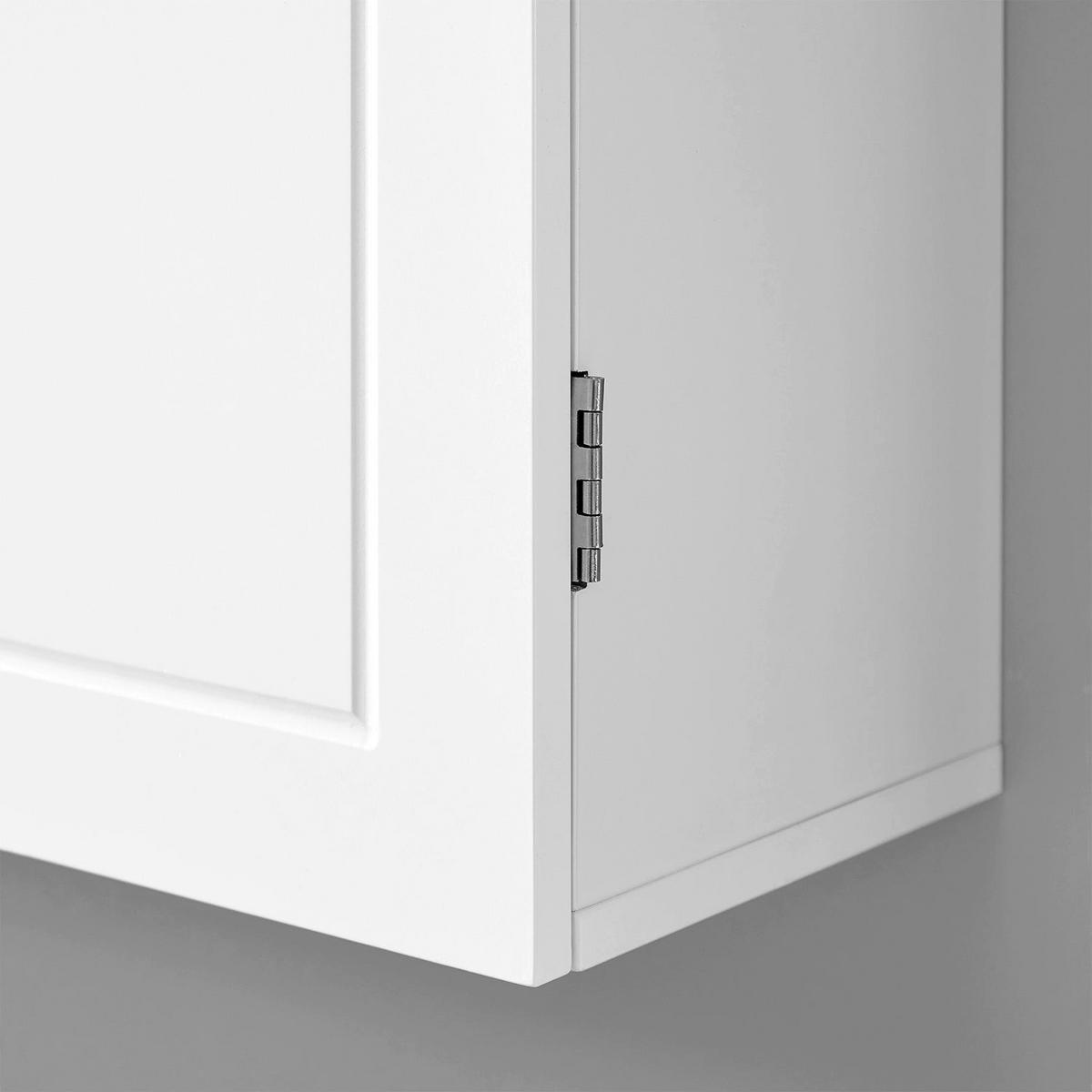 WANDSCHRANK BADEZIMMERSCHRANK - Weiß, Holzwerkstoff (18/60/60cm) - Hansiro