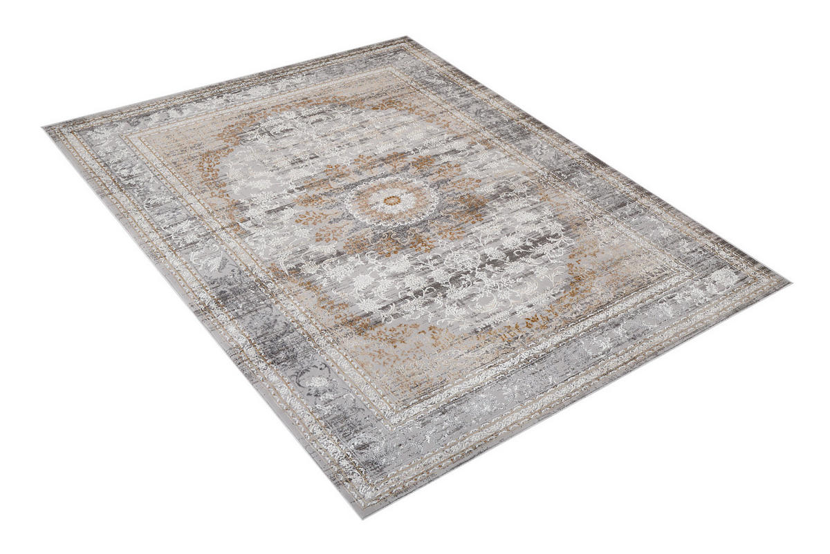 TEPPICH HERA Grau Beige 140/200 cm - Beige/Grau, Textil (140/200cm) - Tapiso