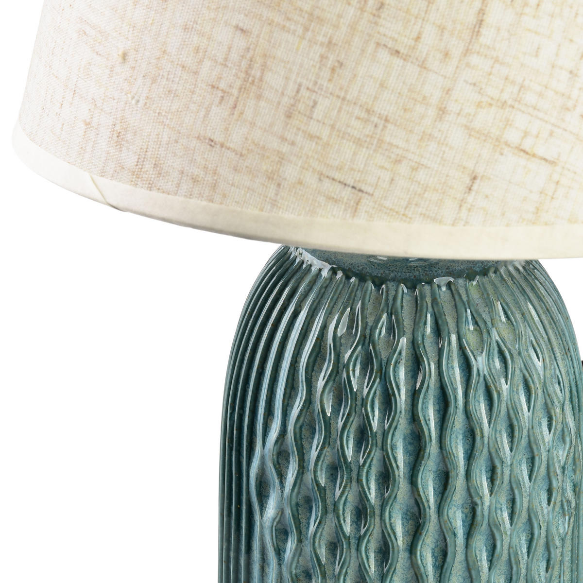 TISCHLAMPE Leti Blau 9.5/20/29 cm Keramik - Blau, Keramik (9.5/20/29cm) - Mondex