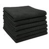 HANDTÜCHER, 6er-Set, 50x70 cm, 100% Baumwolle, Schwarz - Schwarz, Textil (50/70cm) - Zollner