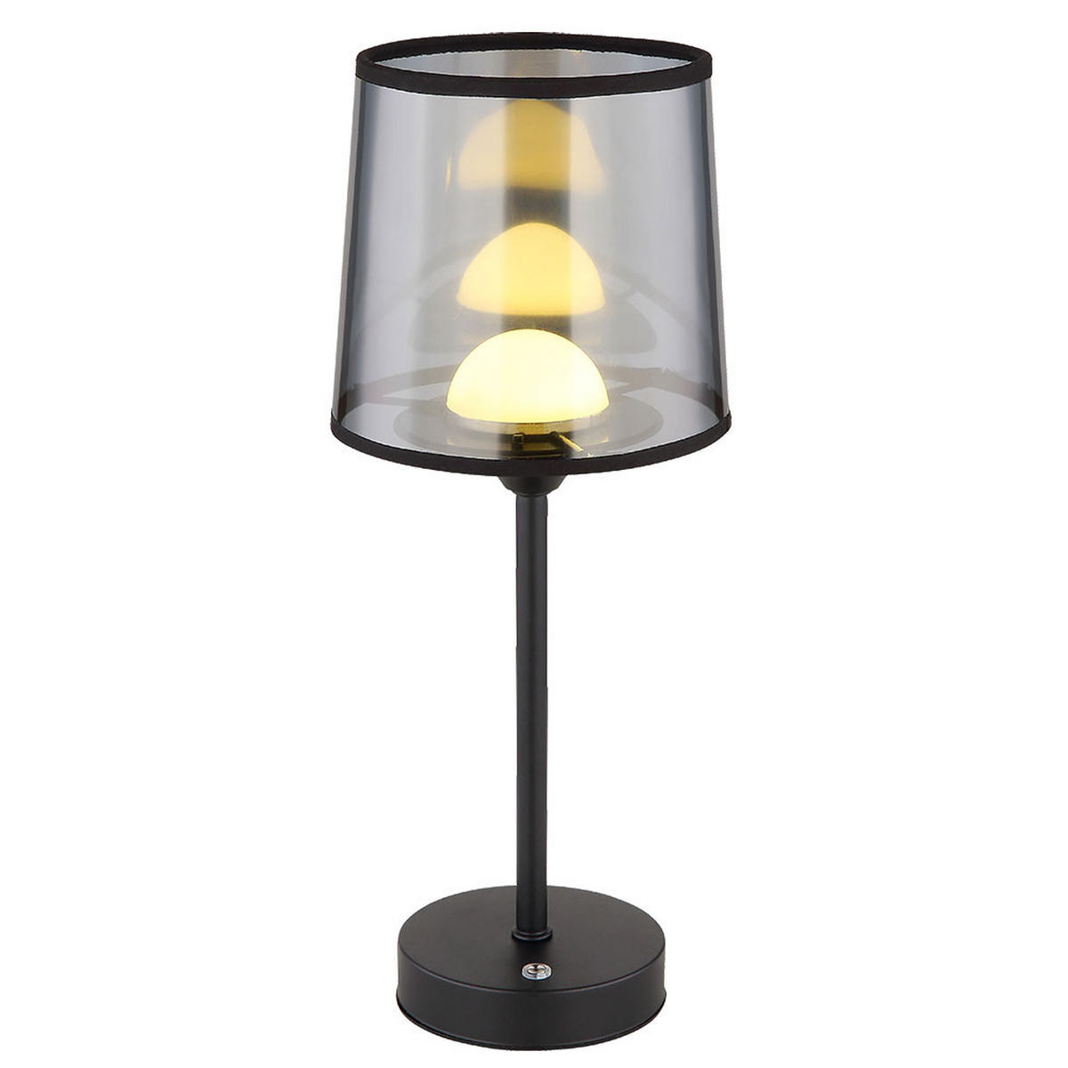 LED TISCHLEUCHTE Lunki Metall Schwarz - Schwarz, Kunststoff (14/14/35cm) - Globo Lighting