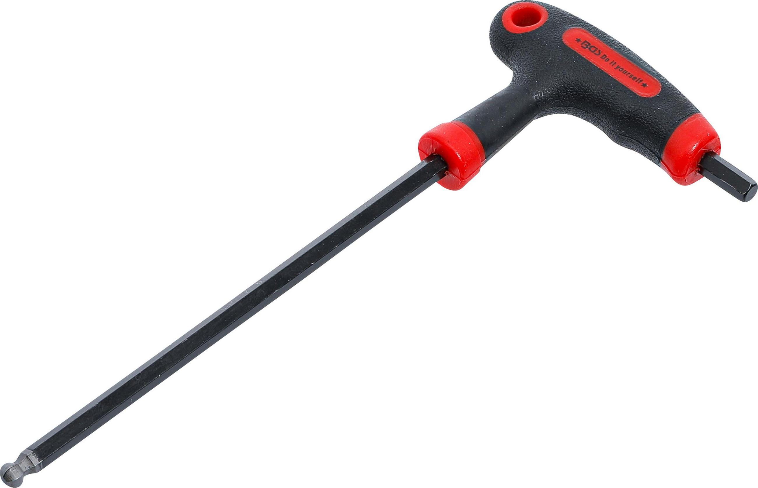 SCHRAUBENDREHER MIT T-GRIFF UND SEITLICHER KLINGE | INNENSECHSKANT / - Multicolor, Kunststoff/Metall (1/1cm) - BGS technic