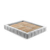 POLSTERBETT Aruba Hellgrau 180/200 cm im Chenille-Stoff - Hellgrau/Schwarz, Holz/Holzwerkstoff (180/200cm) - Maison de Reve