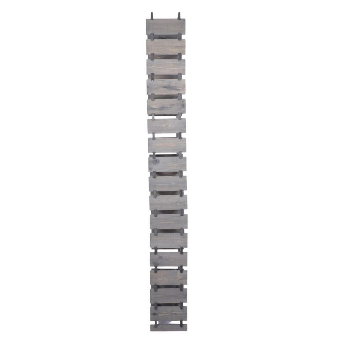 WEINREGAL VINOTECA FLEX PRO HxBxT 233x46x28cm 68 Flaschen auf 17 Ebenen Grau - Grau, Holz (46/233/28cm) - PROREGAL