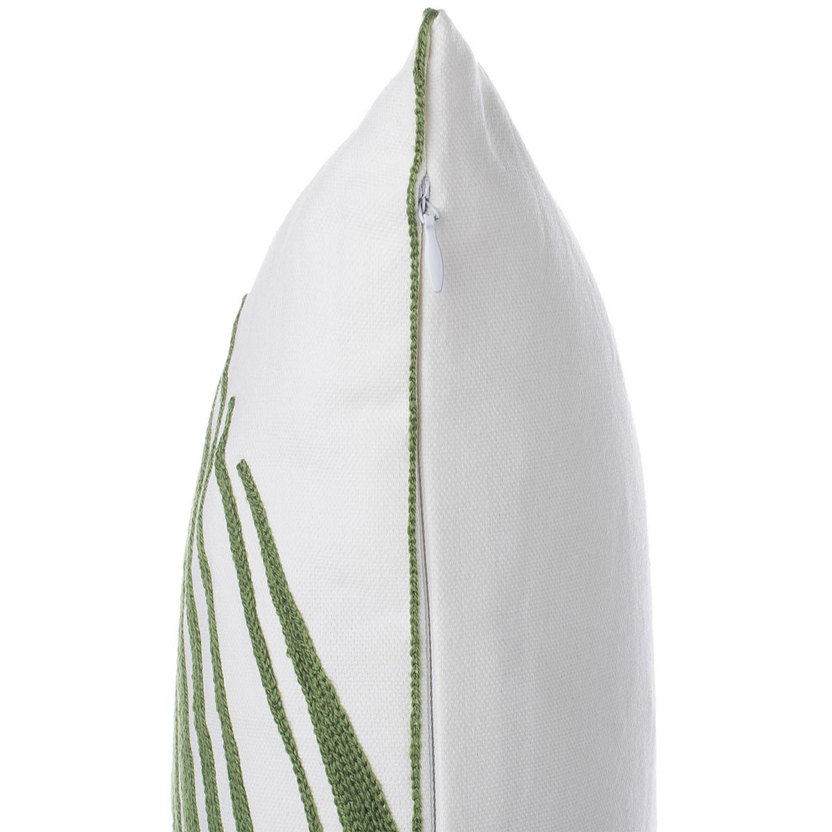 DEKOKISSEN 2er-Set Dunkelgrün 45/45 cm Azami - Dunkelgrün, Naturmaterialien/Textil (45/45cm) - Beliani