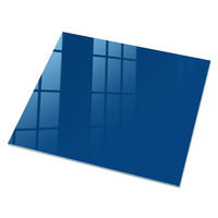 GLASPLATTE 80x60 cm – Dunkelblau - Dunkelblau, Glas (0.4/80/60cm) - ArtPrintCave