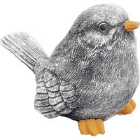 STEINFIGUR Kleiner Vogel Hansi frostfest Steinguss - Grau, Stein (8/10/10cm) - stoneandstyle