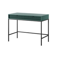 SCHMINKTISCH Kioto in Grün mit Metallbeinen - Schwarz/Grün, Holzwerkstoff/Metall (50/104/77cm) - Ravio