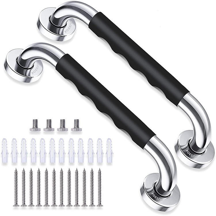 HALTEGRIFF – Silber – Edelstahl 304 – 30 cm – 2er-Pack - Silberfarben, Metall (31/4/14.5cm)