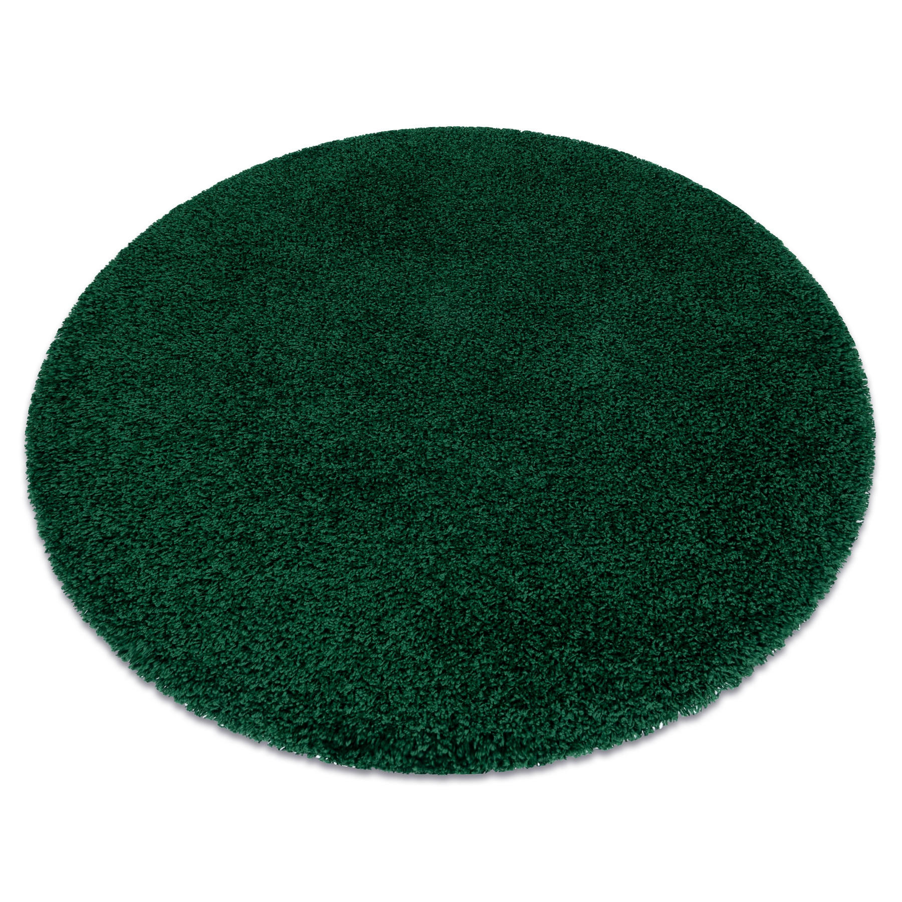 rugsX KULATÝ koberec SOFFI shaggy 5cm láhev zelená 160 cm