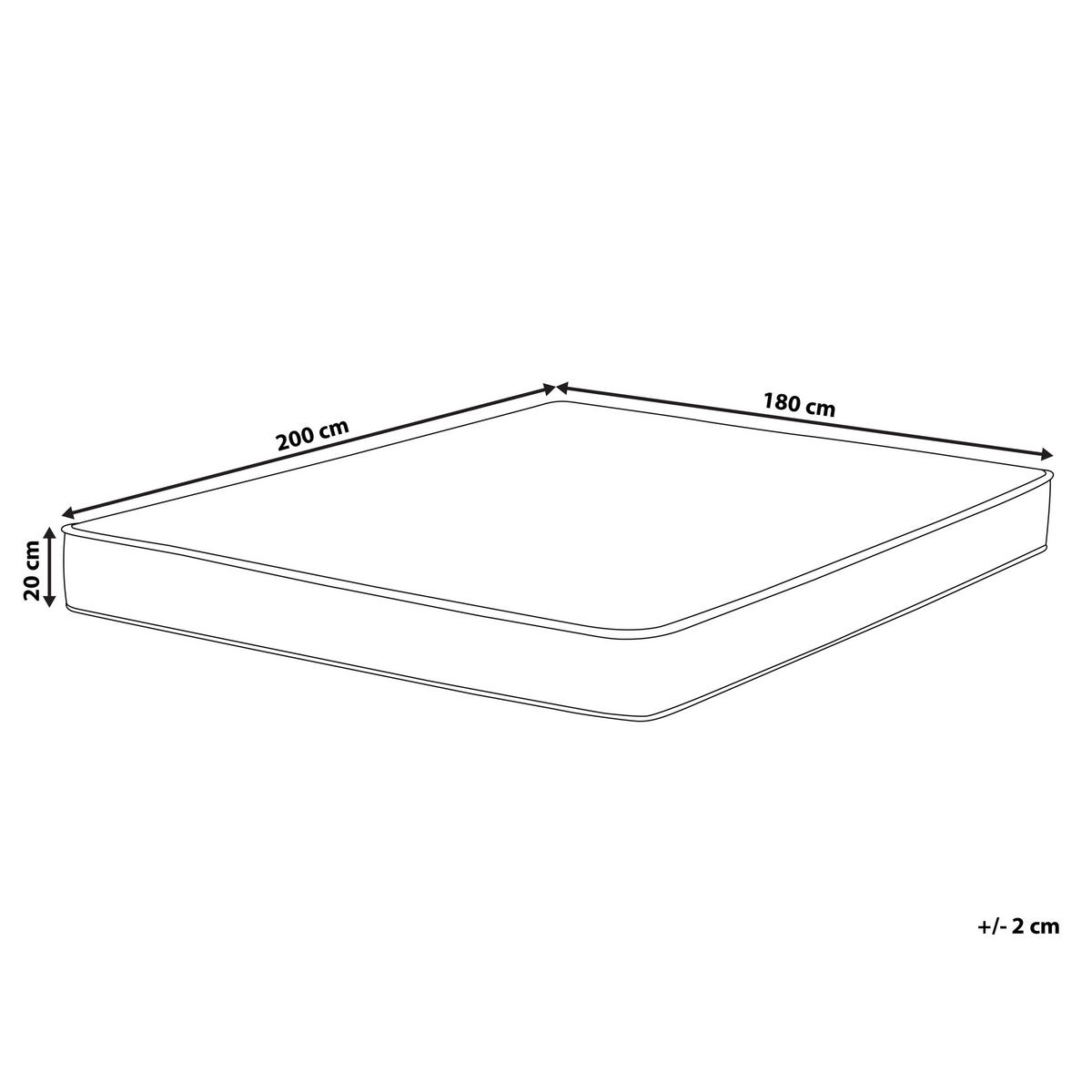 WASSERBETTBEZUG 180/200 cm Weiß Pure - Weiß, Textil (180/200cm) - Beliani