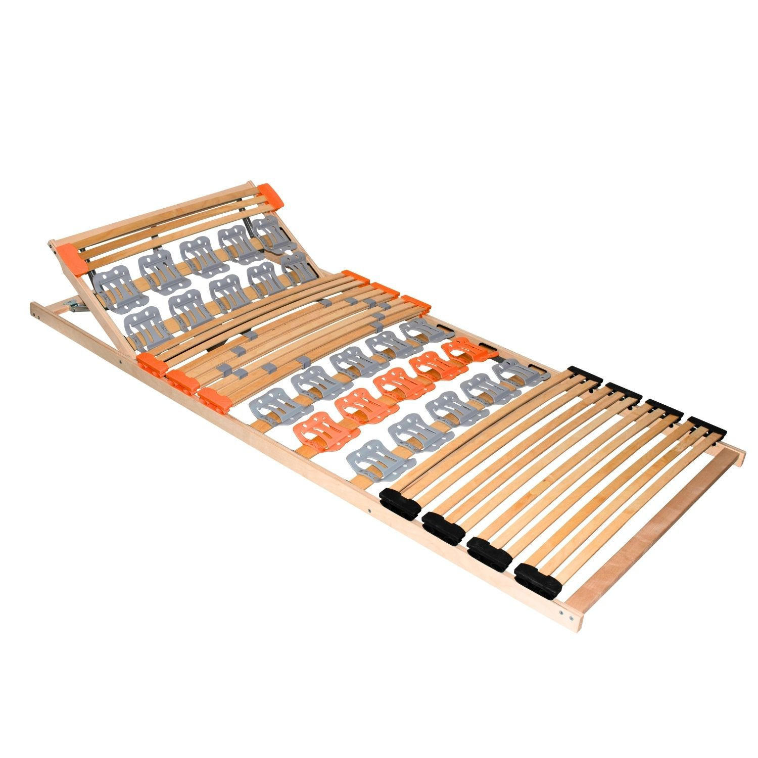 TELLERLATTENROST KOMBIFLEX K 80x200 cm Kopfteil verstellbar - Naturfarben, Holz (80/200cm) - Coemo