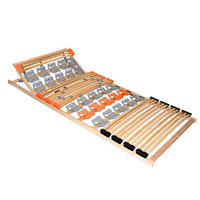 TELLERLATTENROST KOMBIFLEX K 90x200 cm Kopfteil verstellbar - Naturfarben, Holz (90/200cm) - Coemo