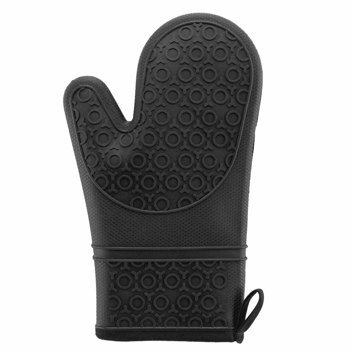 KÜCHENHANDSCHUH Silikon Sylkki 29,5/18 cm - Schwarz, Kunststoff (2/18cm) - Douceur d´intérieur