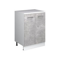 SKRINKA DO PODKROVIA Rion betón 60 x 81.6 cm bez sklonu s 2 dverami - sivá, kompozitné drevo (60/83.8/46cm) - Vicco