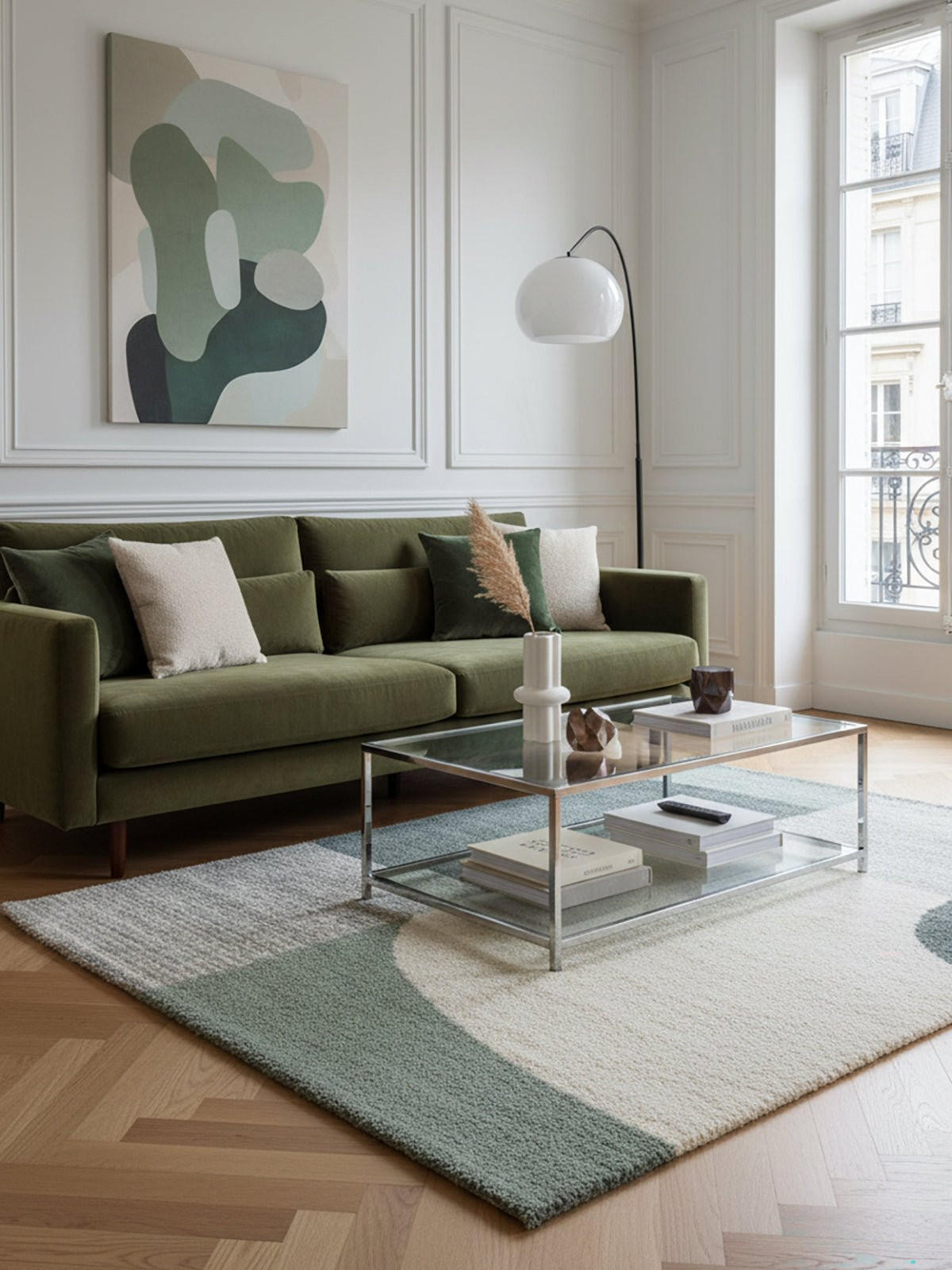 TEPPICH dicker und bequemer Shaggy grün - Grün, Textil (200/290cm) - AFK Living