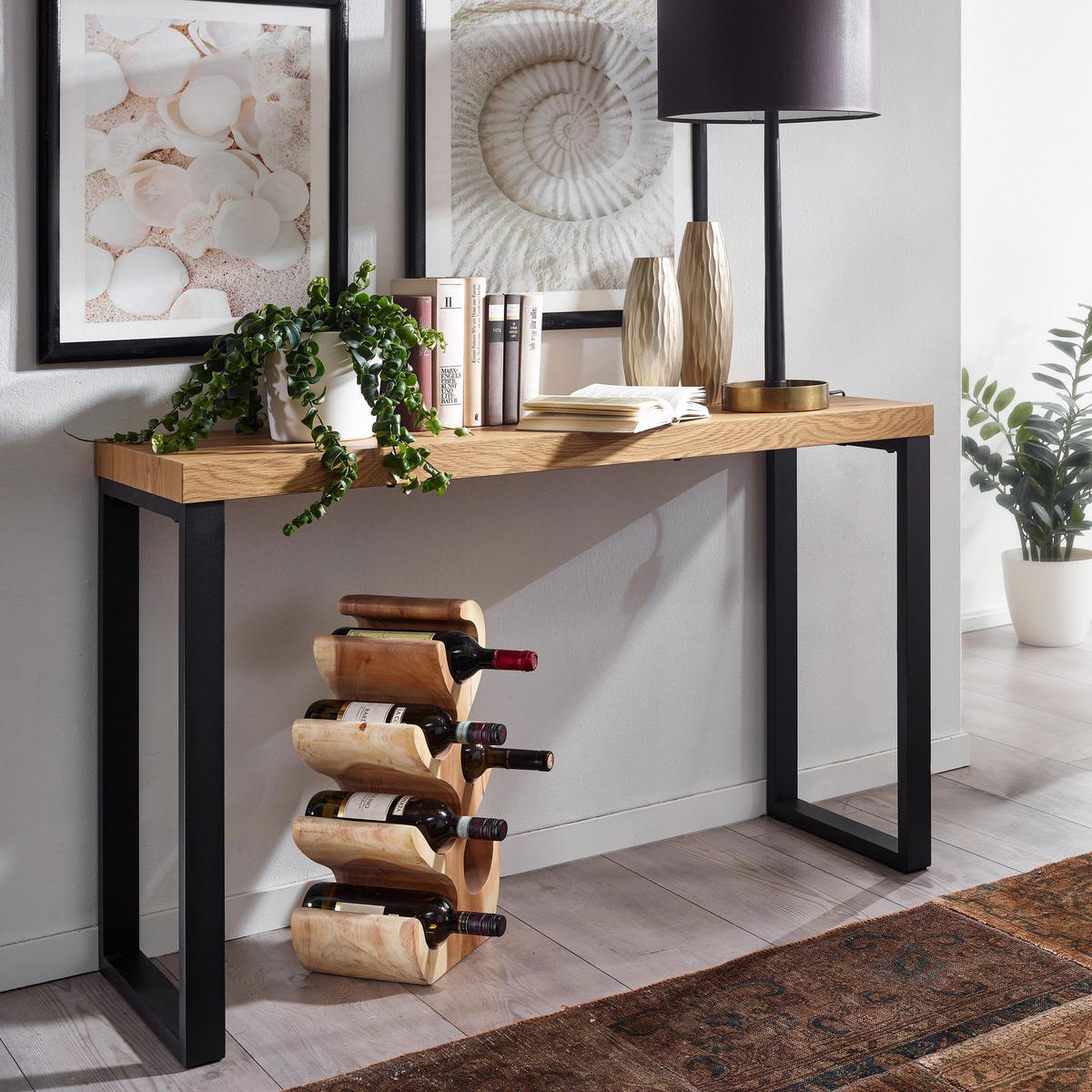 BÜROTISCH eckig ROTRAUT Flurtisch Braun - Braun, Holzwerkstoff (39/120/75.5cm) - tinkaro