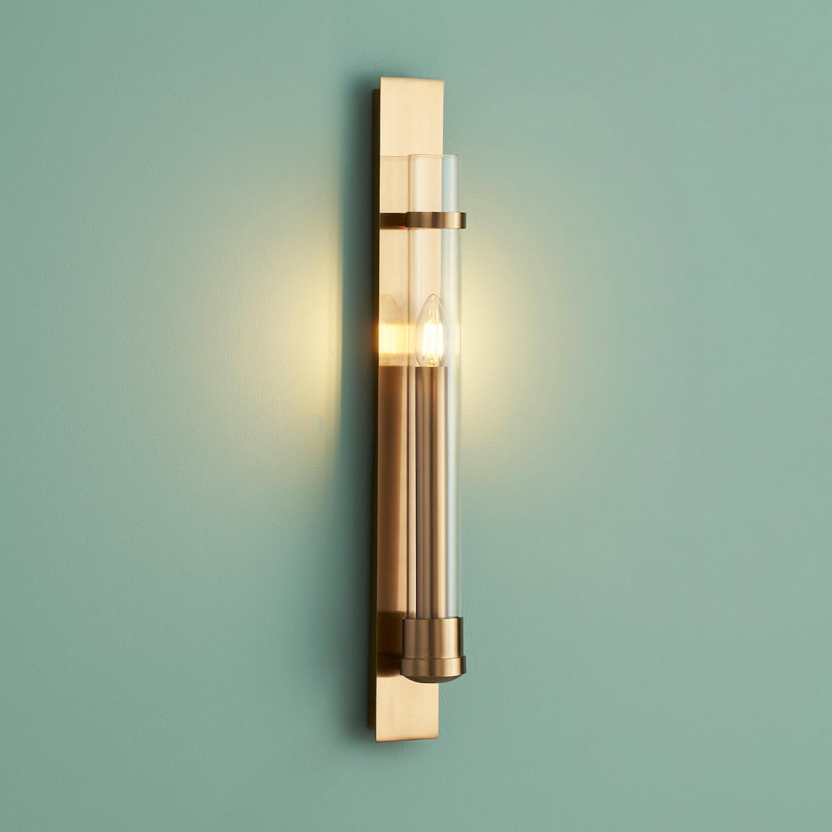 WANDLEUCHTE Anabela, Gold / Messing, 60cm - Goldfarben, Glas (7/60/8cm) - KOSILUM