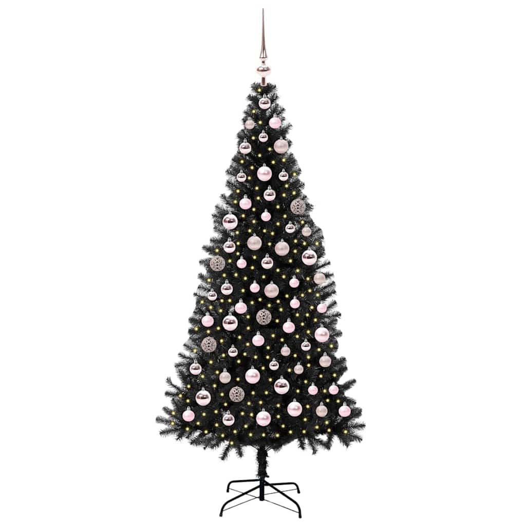 vidaXL Weihnachtsbaum Schwarz 180 cm