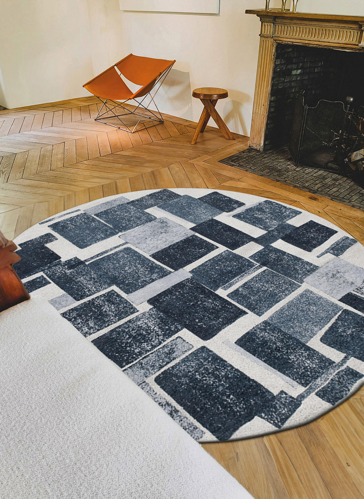 TEPPICH In-/Outdoor Flachgewebe SQUARY Blau 240 x 340 cm - Blau, Textil (240/340cm) - Novatrend