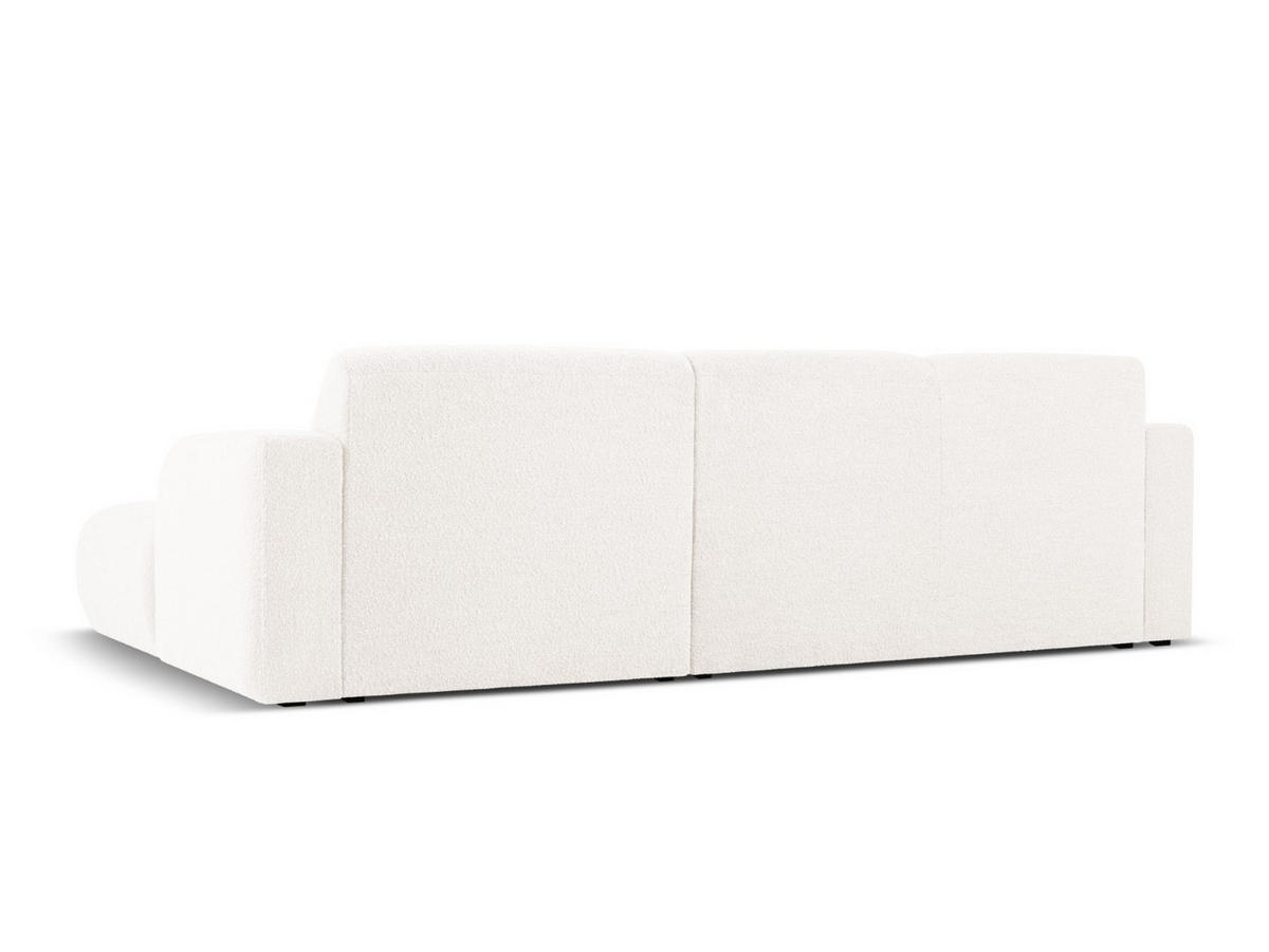 ECKSOFA rechts Molino aus Boucle weiß 4 Sitzplätze - Weiß, Textil (170/250cm) - Micadoni