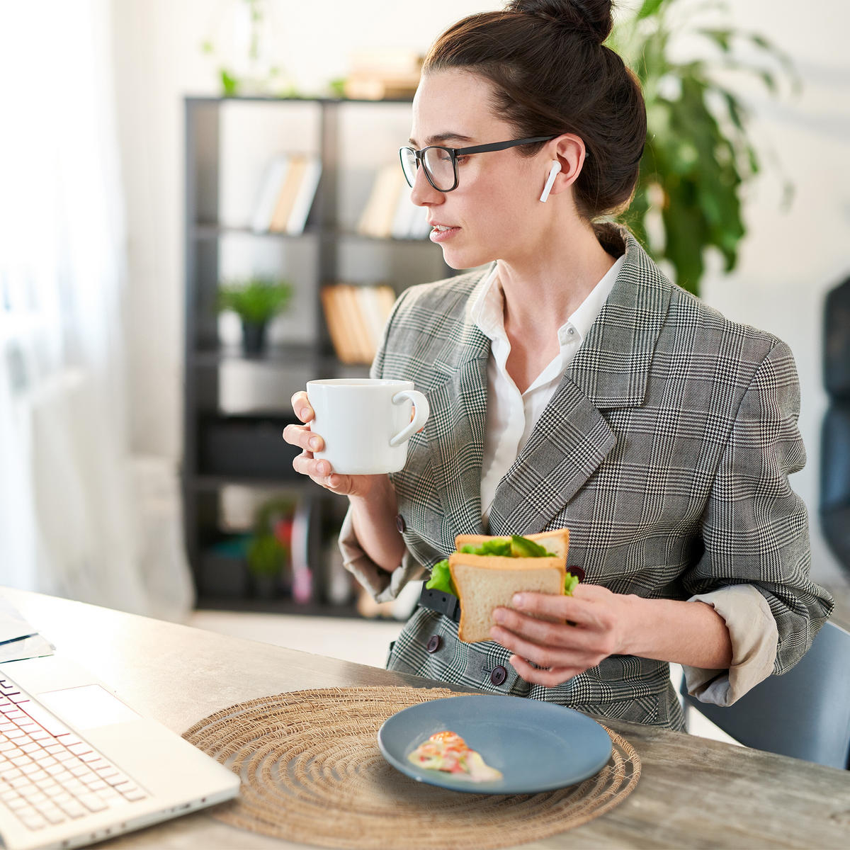 4XTISCHSET - Hellbraun, Textil (35/35/0.5cm) - Relaxdays