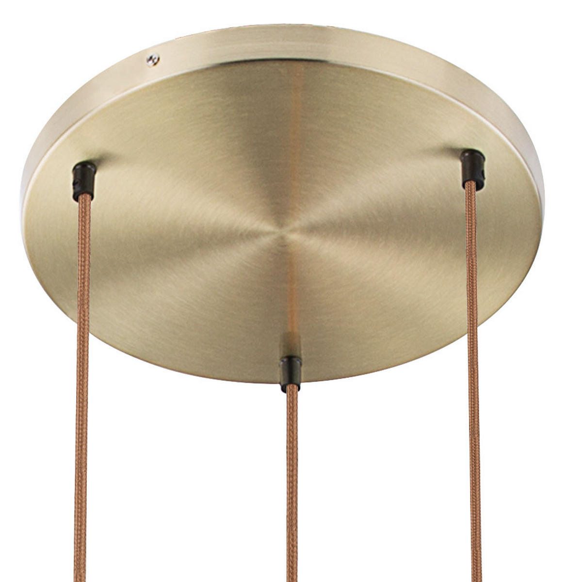 LED HÄNGELEUCHTE Messing Glas Amber - Messingfarben, Glas (30/30/150cm) - Globo Lighting