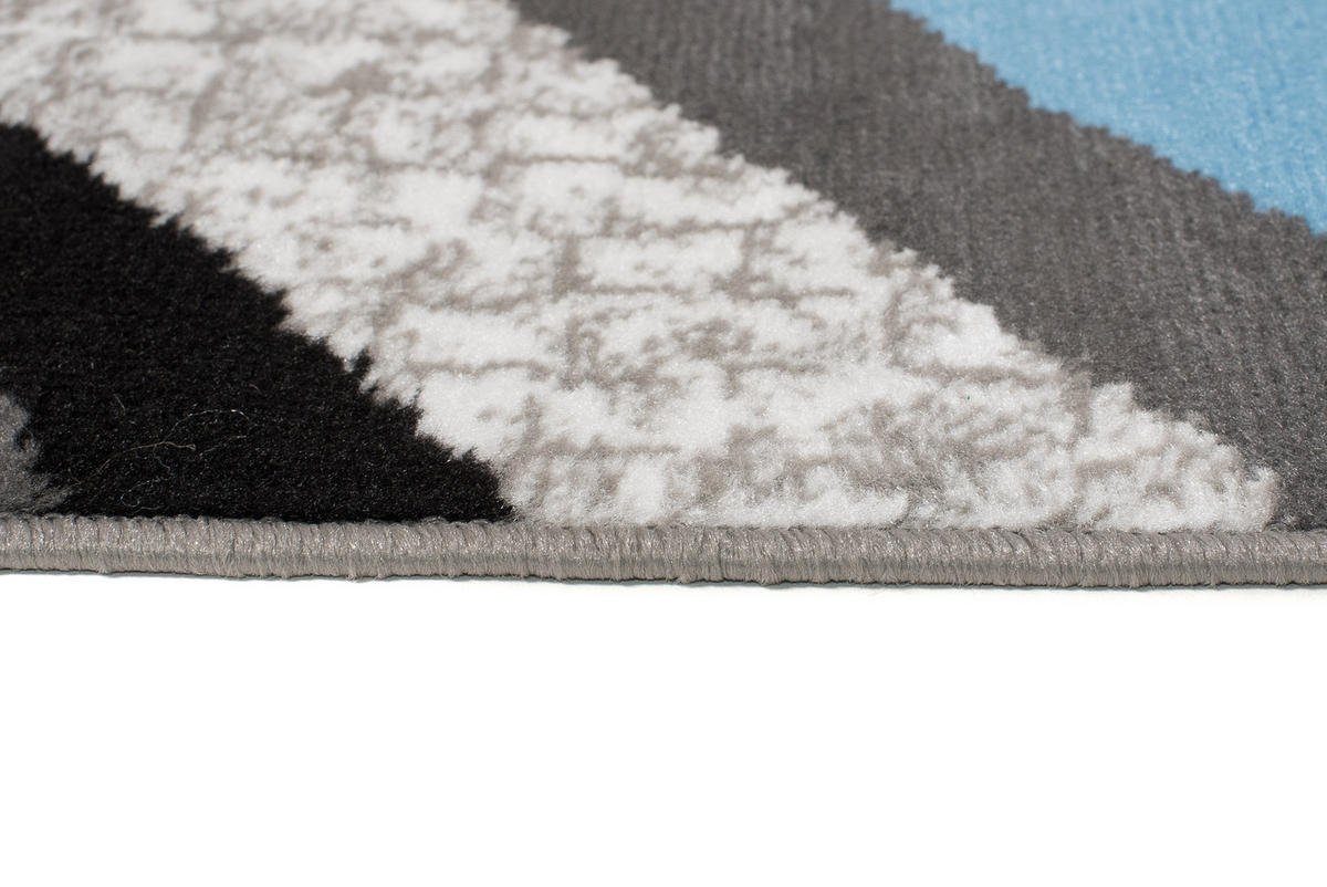 TEPPICH MAYA Blau Streifen Gestreift Meliert 300/400 cm - Blau, Textil (300/400cm) - Tapiso
