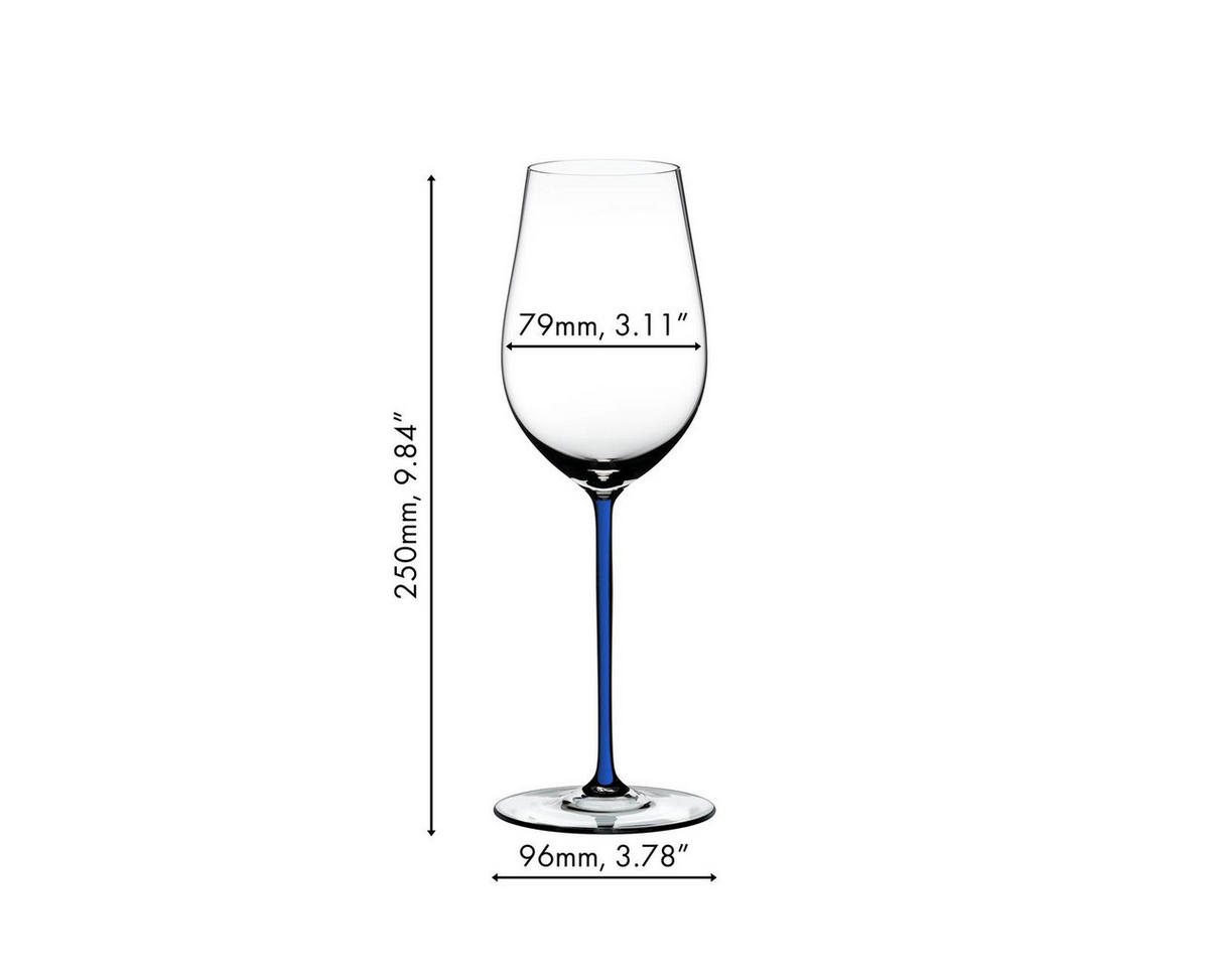 RIESLING/ZINFANDEL WEINGLAS Fatto A Mano Dunkelblau 125 ml - Dunkelblau, Glas (0.125L) - Riedel