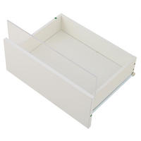 COUCHTISCH 90/45/35.5 cm Weiß aus Spanplatte mit LED und 2 Schubladen - Weiß, Holzwerkstoff (90/45/35.5cm) - OKMYHOME