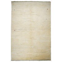 GABBEH-TEPPICH handgeknüpft Beige 249/169 cm Schurwolle - Beige, Textil (169/249cm) - Looma