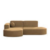 GARTENECKSOFA L-Form Designer Modena Studio Patio Capucino Links - Cappuccino, Holz/Textil (165/78/236cm) - Kaiser Möbel